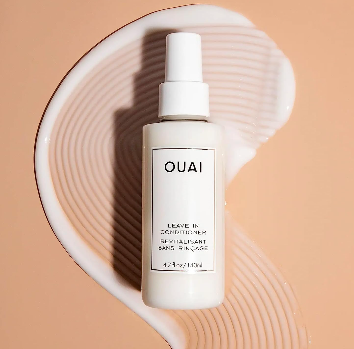 OUAI Leave-In Conditioner. Multitasking Mist that Protects Against Heat, Primes Hair for Style, Smooths Flyaways, Adds Shine and Detangles. Free from Parabens, Sulfates and Phthalates (4.7 oz)