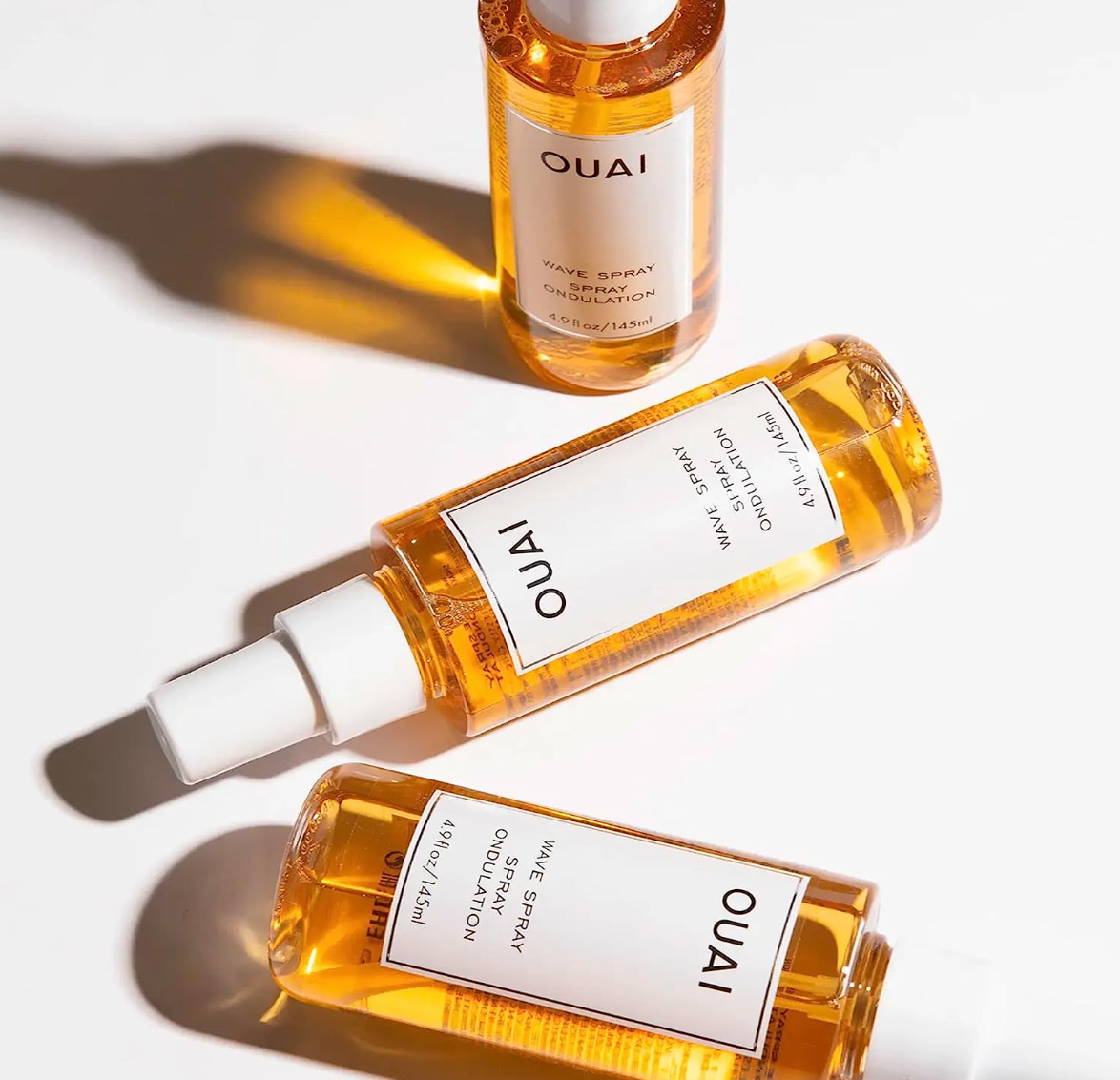 OUAI Wave Spray. For Perfect Yet Effortless Beachy Waves. The Wave Spray Adds Texture, Body and Shine and is Safe for Color- and Keratin-Treated Hair. Free from Parabens and Sulfates (4.9 oz)