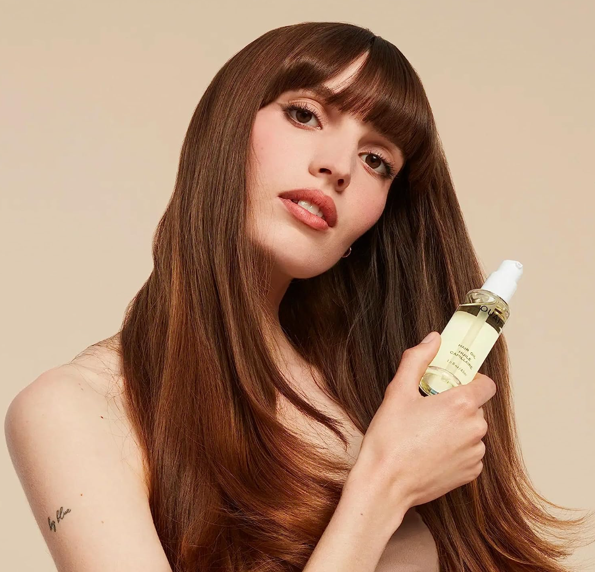 OUAI Hair Oil, Multitasking Oil Protects from UV/Heat Damage and Frizz, Adds Mega Shine and Smooths Split Ends. Safe for Colored Hair. Free from Parabens, Sulfates and Phthalates (1.5 oz)