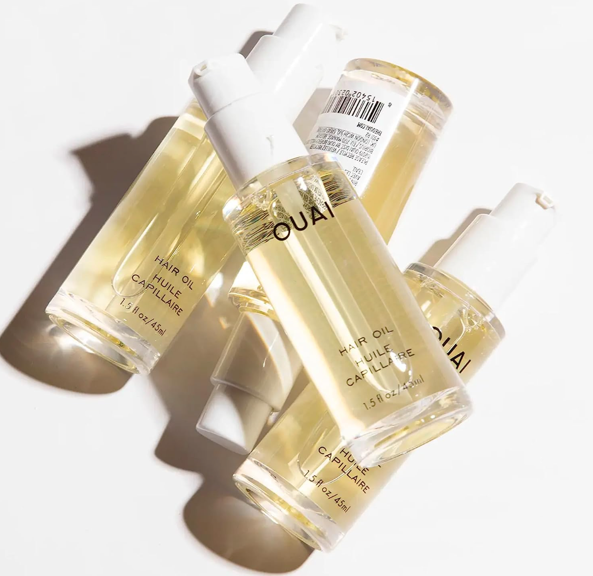 OUAI Hair Oil, Multitasking Oil Protects from UV/Heat Damage and Frizz, Adds Mega Shine and Smooths Split Ends. Safe for Colored Hair. Free from Parabens, Sulfates and Phthalates (1.5 oz)