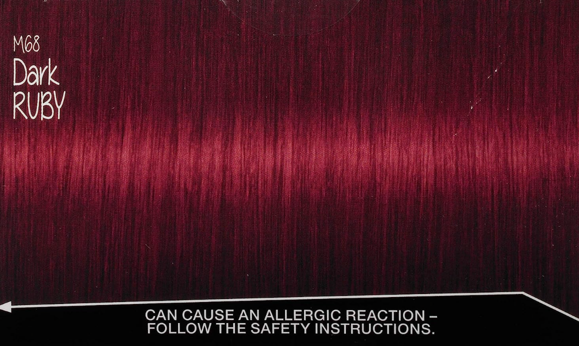 Schwarzkopf Got2b Metallics Permanent Hair Color, M68 Dark Ruby