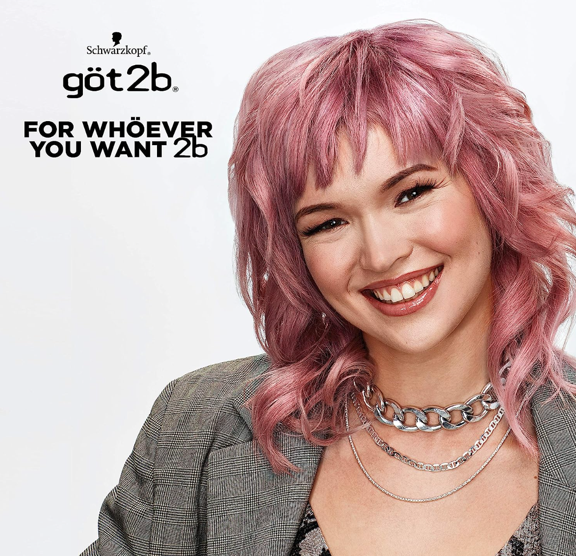 Got2b Metallics Permanent Hair Color, M84 Sakura Pink