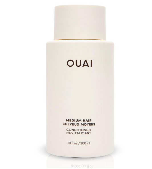 OUAI Medium Conditioner. Strengthening Keratin, Nourishing Babassu and Coconut Oils and Kumquat Extract Leave Hair Hydrated, Shiny and Smooth. Free from Parabens, Sulfates and Phthalates (10 oz)