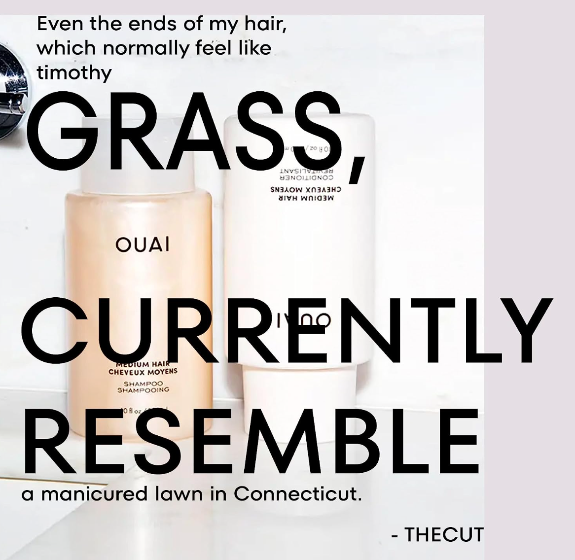 OUAI Medium Conditioner. Strengthening Keratin, Nourishing Babassu and Coconut Oils and Kumquat Extract Leave Hair Hydrated, Shiny and Smooth. Free from Parabens, Sulfates and Phthalates (10 oz)