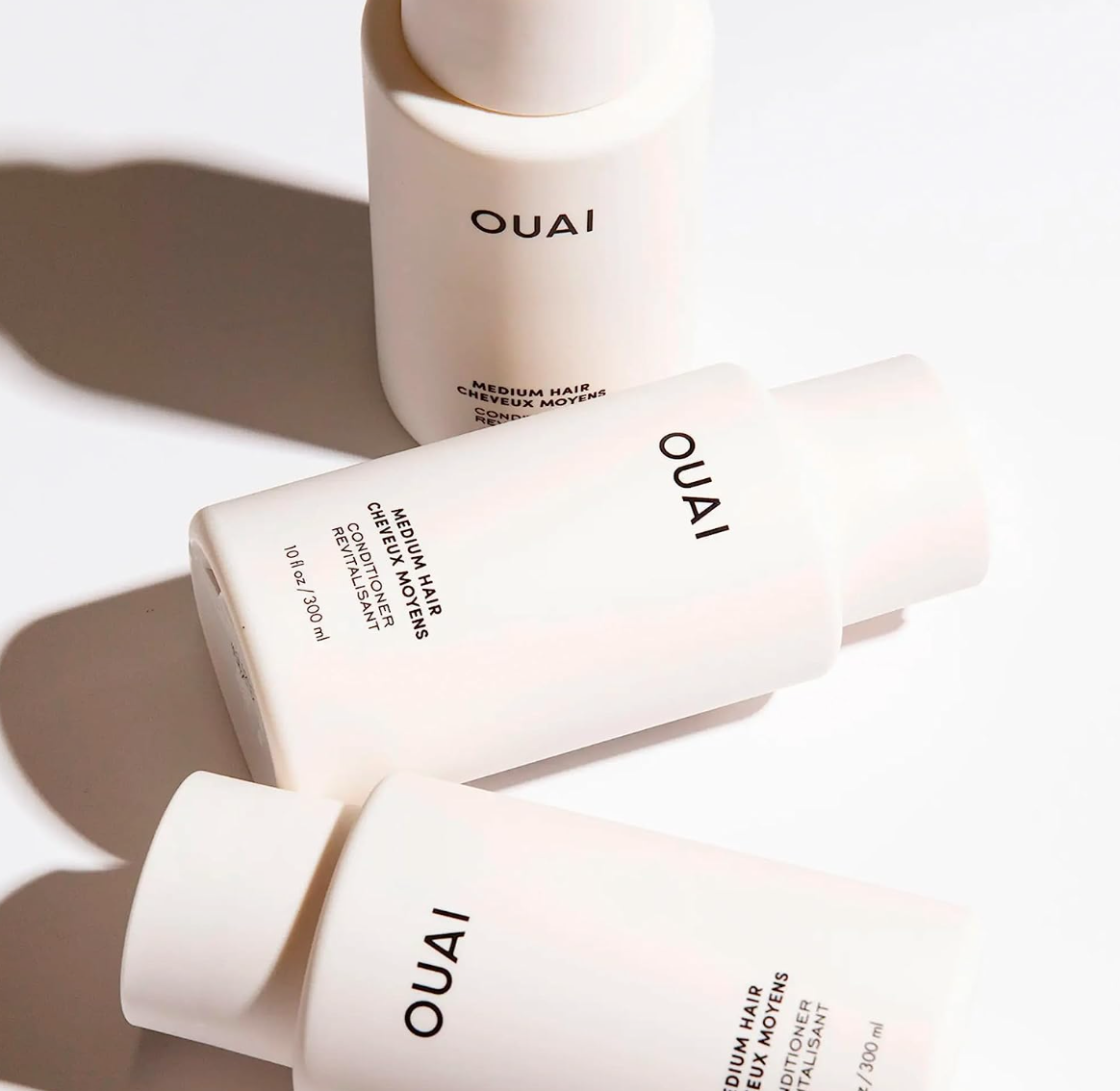 OUAI Medium Conditioner. Strengthening Keratin, Nourishing Babassu and Coconut Oils and Kumquat Extract Leave Hair Hydrated, Shiny and Smooth. Free from Parabens, Sulfates and Phthalates (10 oz)