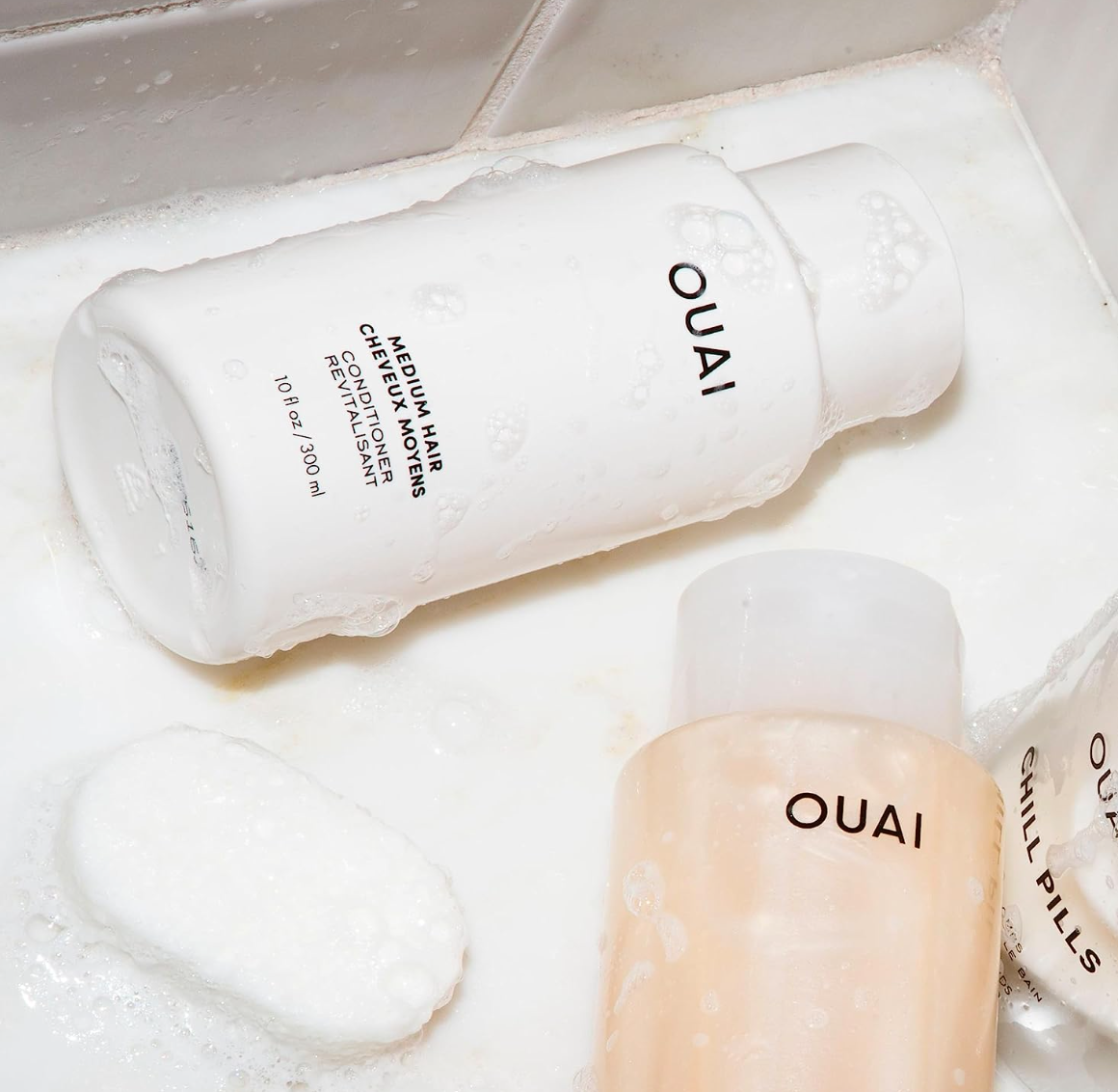 OUAI Medium Conditioner. Strengthening Keratin, Nourishing Babassu and Coconut Oils and Kumquat Extract Leave Hair Hydrated, Shiny and Smooth. Free from Parabens, Sulfates and Phthalates (10 oz)