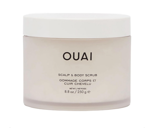 OUAI Scalp & Body Scrub. Deep-Cleansing Scrub for Hair and Skin that Removes Buildup, Exfoliates and Moisturizes. Made with Sugar and Coconut Oil. Free from Parabens, Sulfates and Phthalates (8.8 Oz)