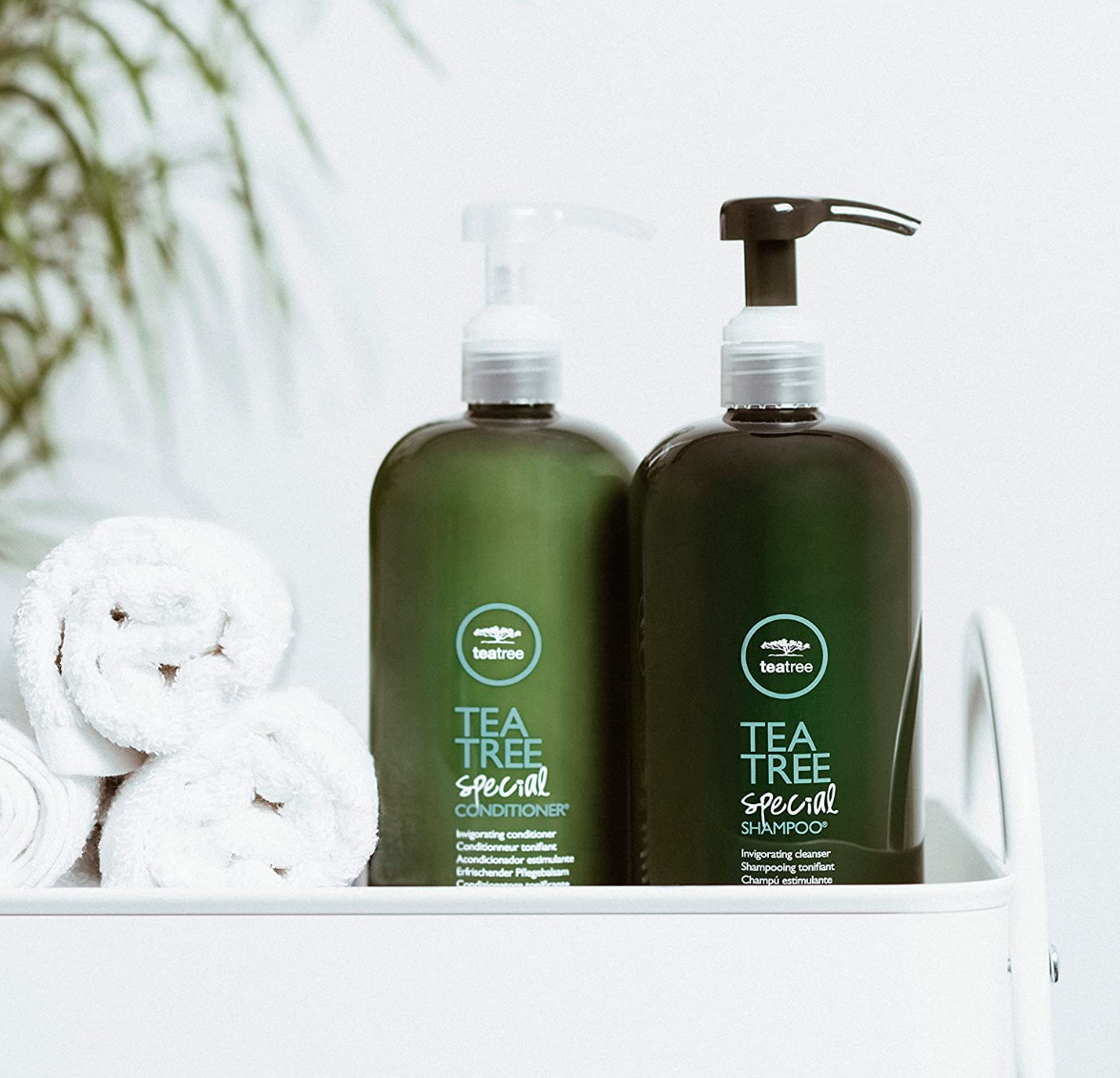 Shampoo speciale all'albero del tè, pulisce in profondità, rinfresca il cuoio capelluto, per tutti i tipi di capelli, in particolare quelli grassi, 33,8 oz.