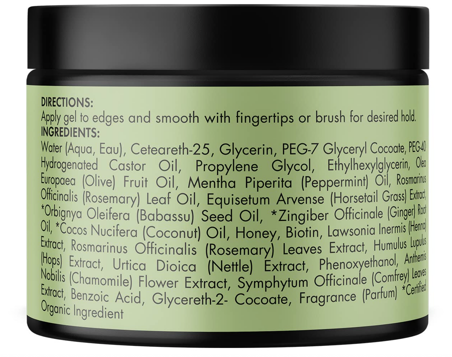 Mielle Organics Rosemary Mint Strengthening Edge Gel, Biotin & Essential Oil Hair Styling Treatment, 2 Ounces