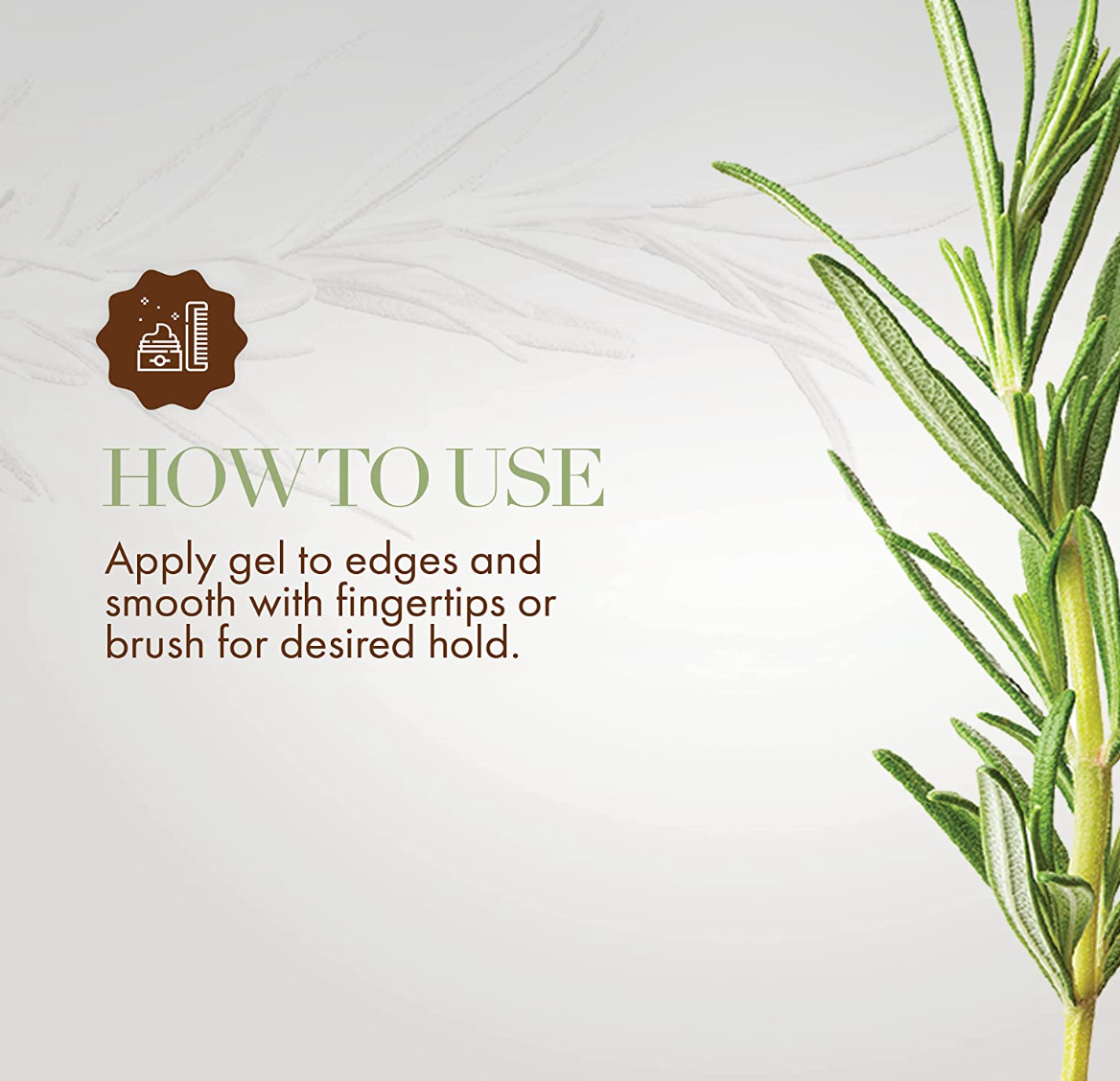 Mielle Organics Rosemary Mint Strengthening Edge Gel, Biotin & Essential Oil Hair Styling Treatment, 2 Ounces