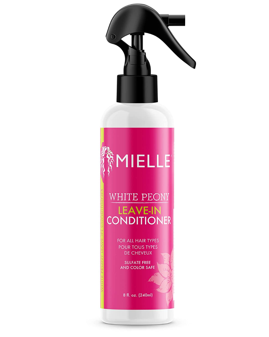 Mielle Organics White Peony Sulfate-Free Leave-In Conditioner, Color Safe, 8 Ounces