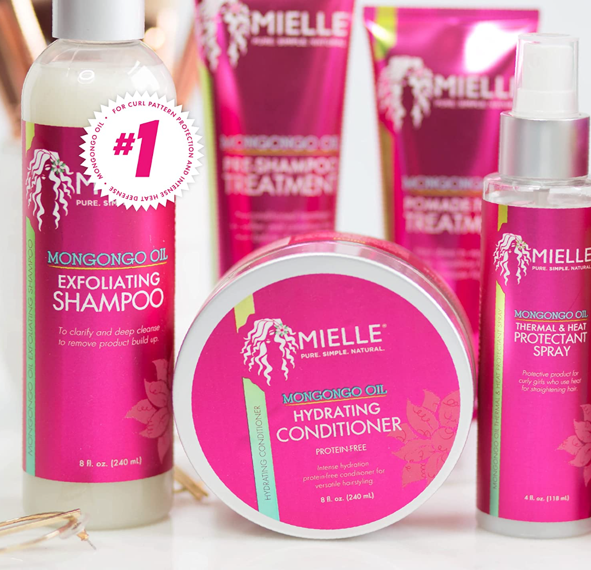 Mielle Organics Mongongo Oil Protein-Free Hydrating Conditioner, 8 Ounces