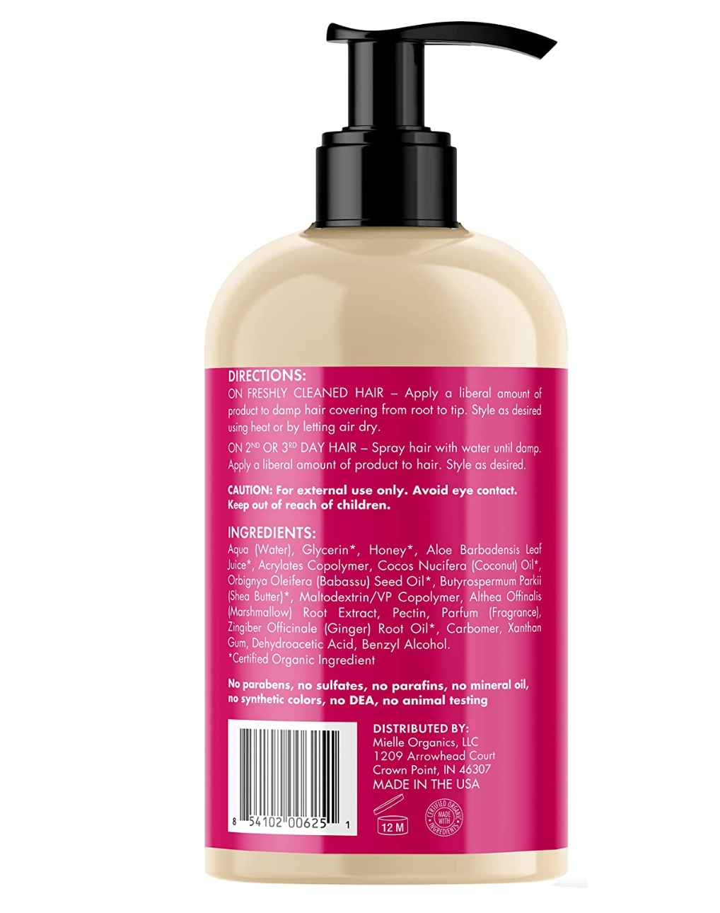 Mielle Organics Honey & Ginger Styling Gel for Enhanced Curl Definition and Moisture Retaining with Aloe for Dry, Curly, Thick, and Frizzy Hair, Non-Sticky, 13 Ounces