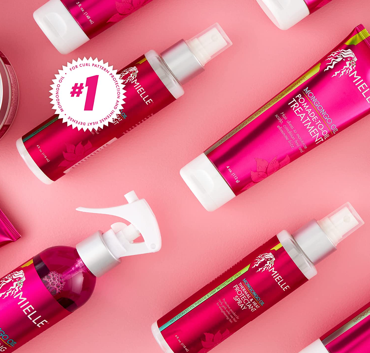 Mielle Organics Mongongo Oil Thermal & Heat Protectant Spray, 4 Ounces