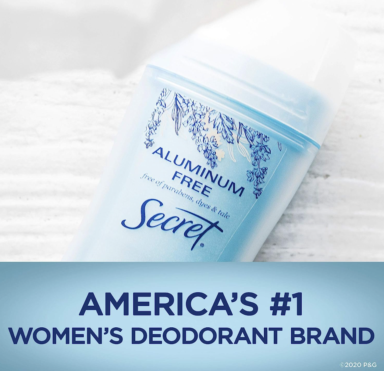 Secret Aluminum Free Deodorant for Women, Cherry Blossom, 2.4 oz (Pack of 3)