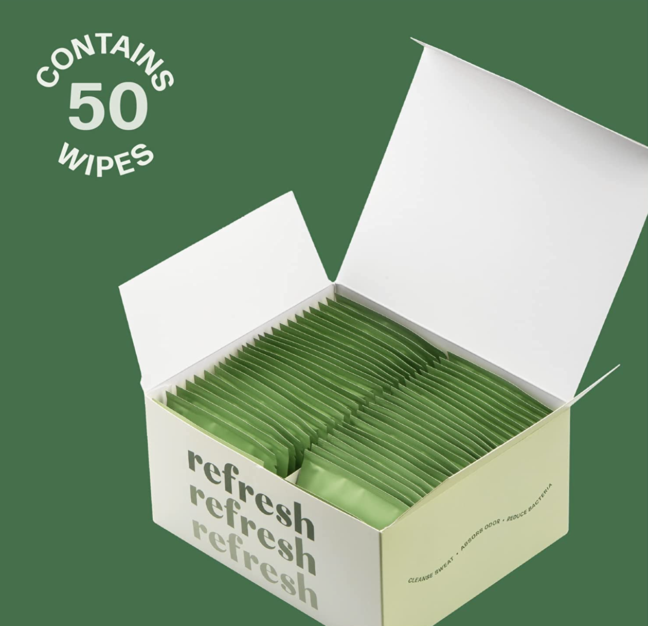 Dew Well - Refresh Deodorant Wipes - A Fresh Start When You’re On the Go - Aluminum, Paraben, and Sulfate Free - Cucumber Scent - 50 Individually Wrapped Wipes