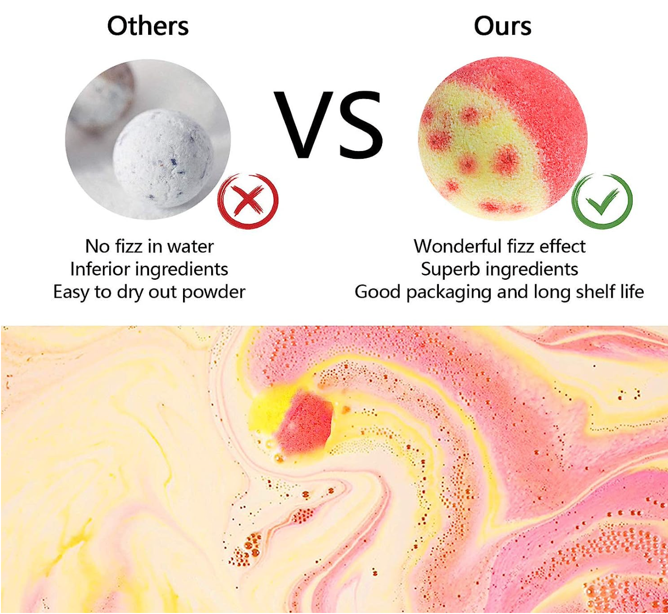 Nagaliving Bath Bombs Gift Set, 10 Organic Bubble Bath Bombs, Bath Gift for Valentine’s Day, Christmas