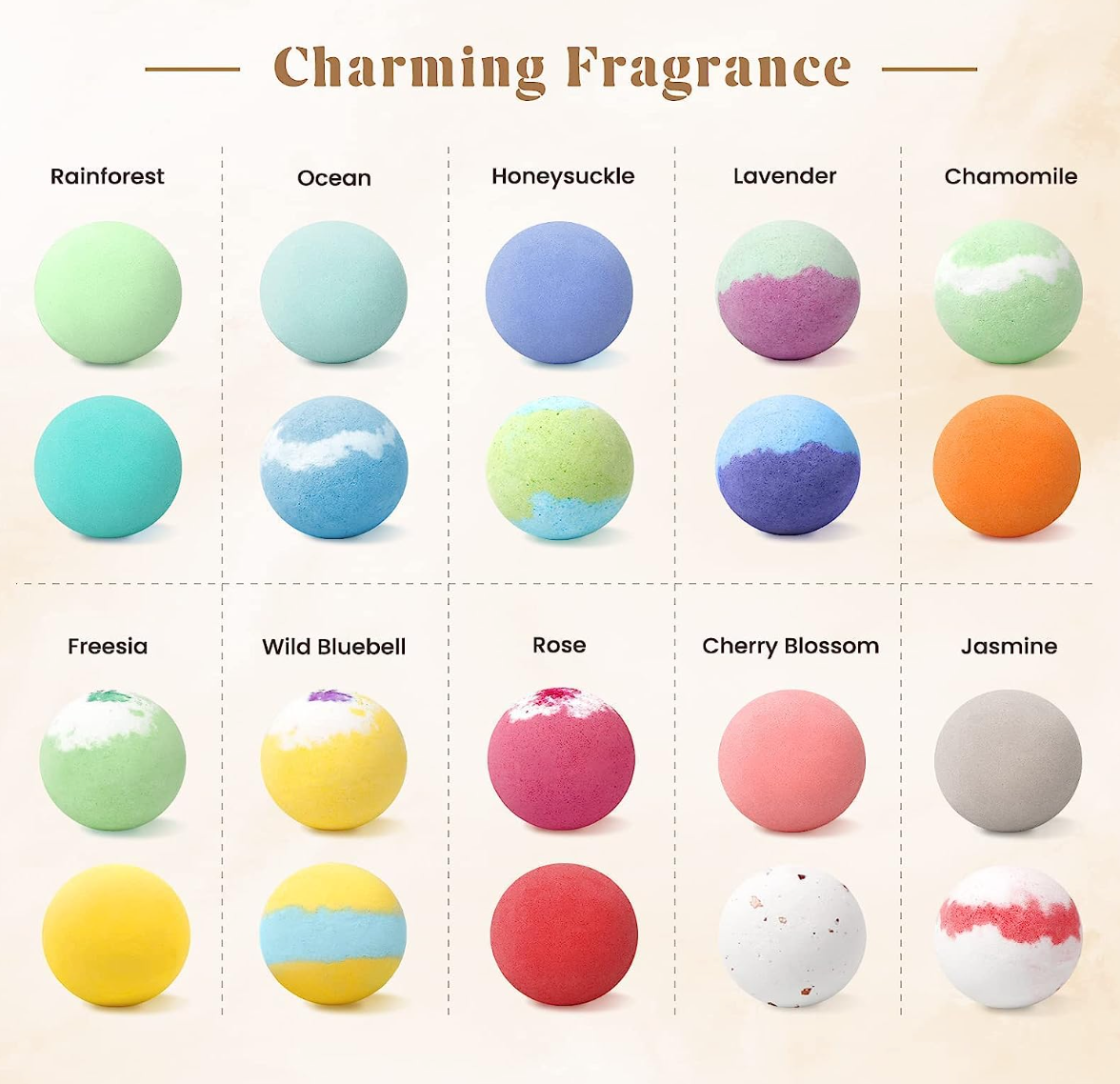 ZenBombs Bath Bombs Gift Set, 20 pcs Natural Shea Butter & Essential Oil Bath Bomb for Skin Moisturizing, Handmade Bubble Bath & Fizzy Spa, Ideal Gift for Women