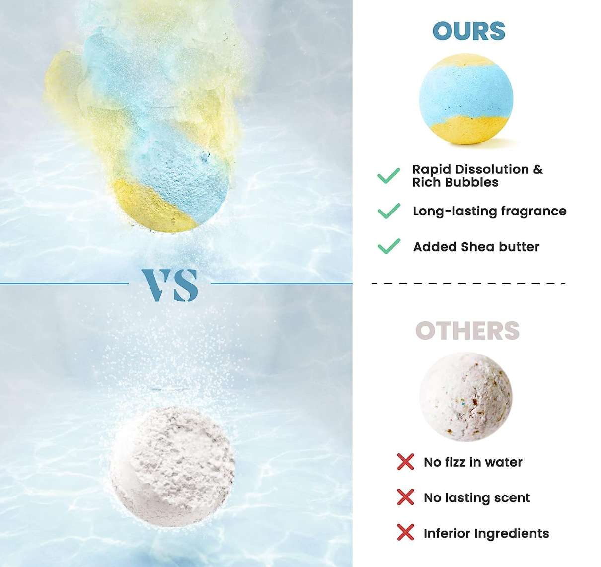 ZenBombs Bath Bombs Gift Set, 20 pcs Natural Shea Butter & Essential Oil Bath Bomb for Skin Moisturizing, Handmade Bubble Bath & Fizzy Spa, Ideal Gift for Women