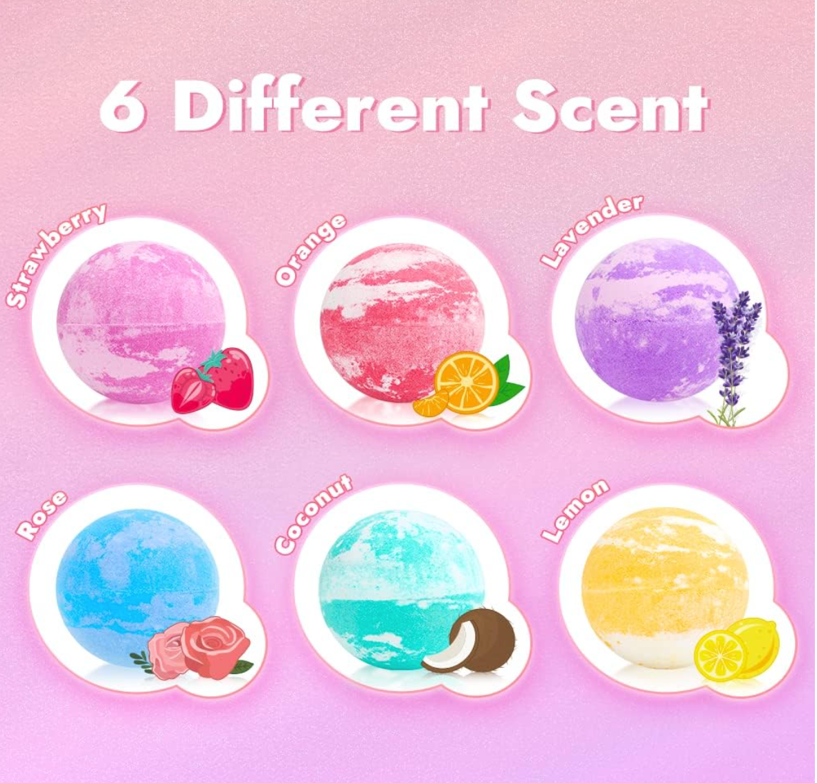 2023 Unicorn Bath Bombs for Kids with Surprise Inside, XXL 5.0 OZ, 6 Pack Handmade Organic Bath Bombs with Jewelry Inside, Girls Gift for Valentine, Birthday, Christmas