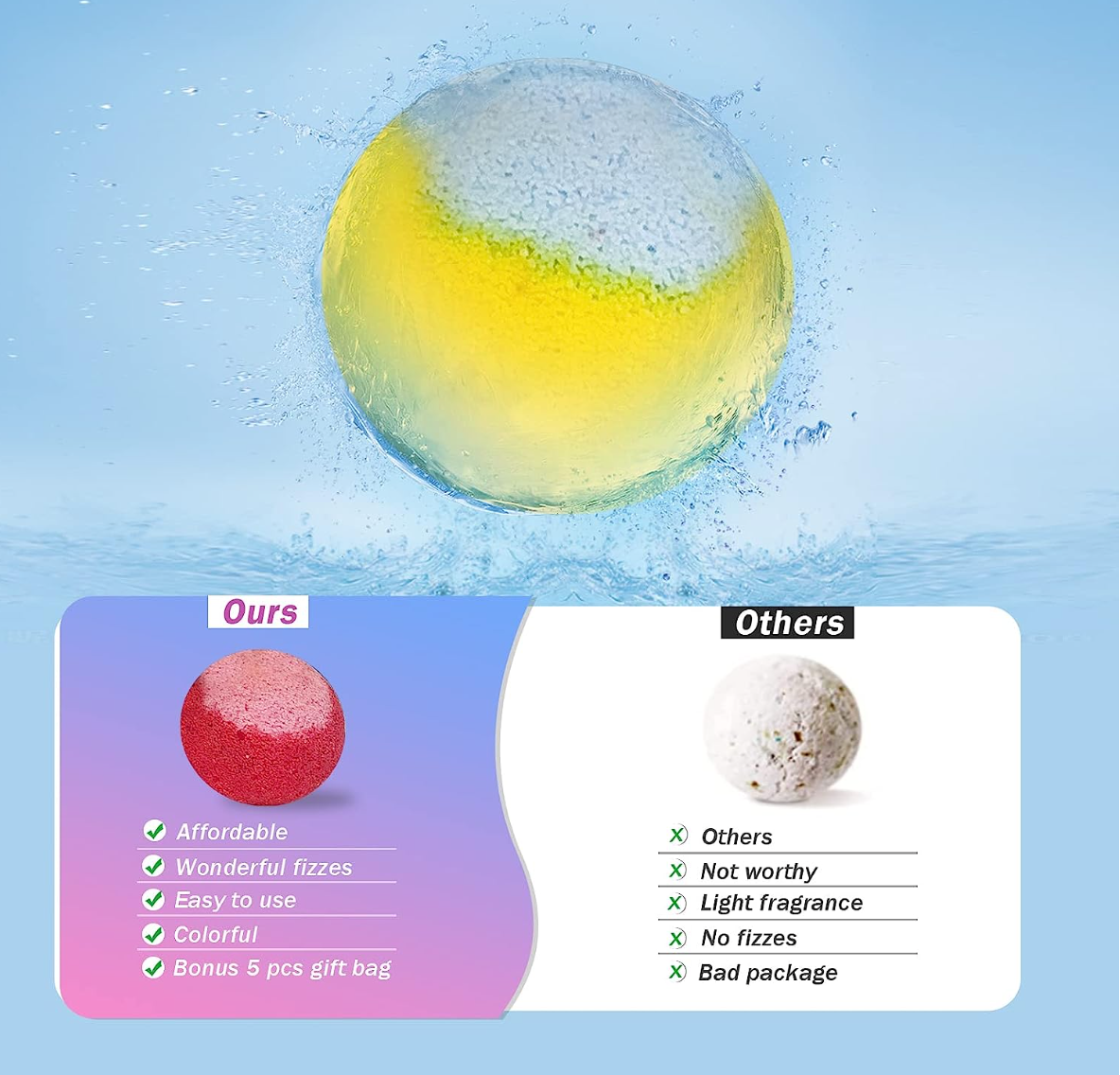 30 Pcs Bath Bomb Gift Set, Natural Organic Mini Bath Bombs, Handmade with Rich Fizz - Best Birthday Gift for Kids/Women/Men, Mother's Day