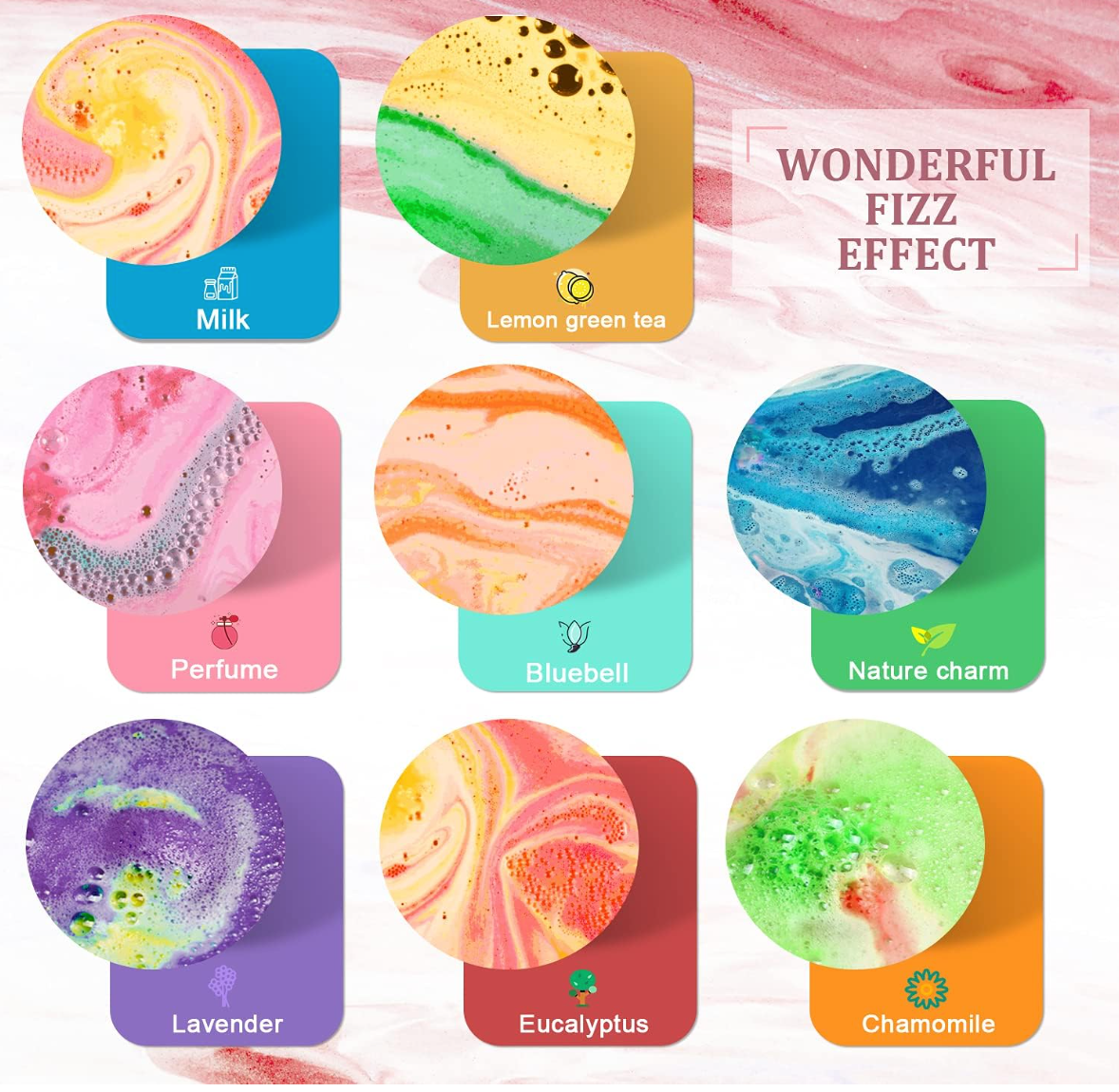 Bath Bomb Gift Set, Family Pack Mini Bath Bombs with Reusable Bowknot, 40 Pcs Organic Bath Bombs, Natural Bath Bombs for Kids, Women & Men, Best Gift for Any Anniversaries