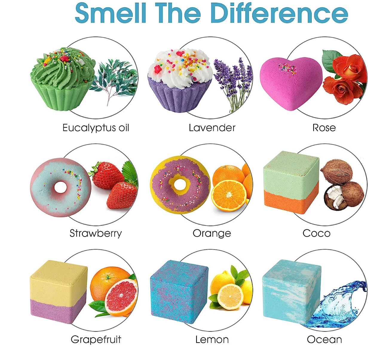 10 Bath Bombs for Kids, Bath Bomb Gift Set, Natural Bubble Bathbombs, Shea Butter Dry Skin Moisturize, Fizzy Spa Bath for Her Mom Women Kids Girls Girlfriend, Birthday Christmas Valentines Mothers Day