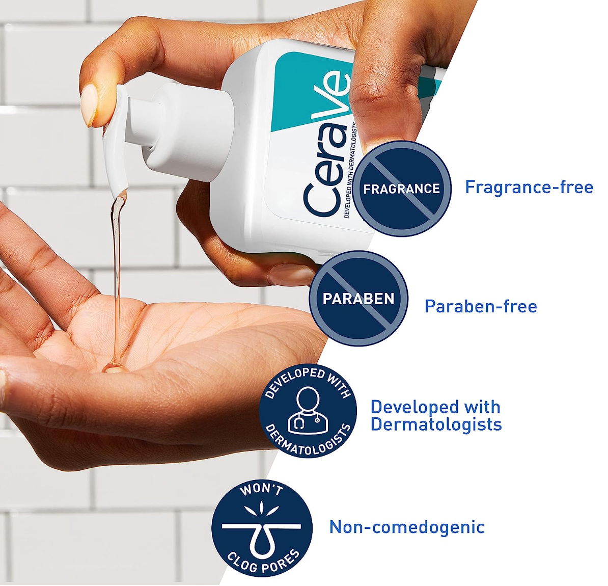 CeraVe Face Wash Acne Treatment | 2% Salicylic Acid Cleanser with Purifying Clay for Oily Skin | Blackhead Remover and Clogged Pore Control | Fragrance Free, Paraben Free & Non Comedogenic| 8 Ounce