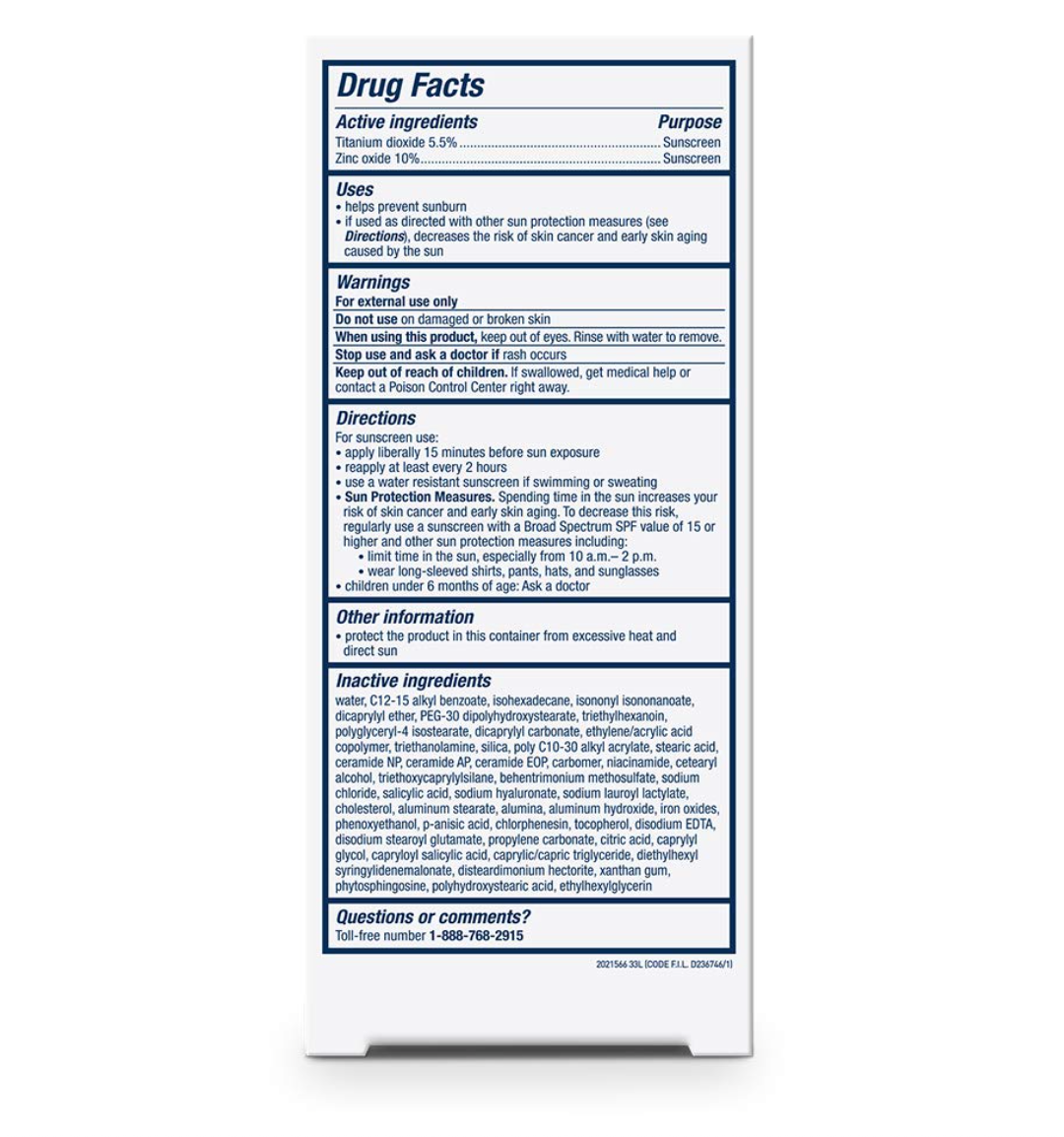 CeraVe Tinted Sunscreen with SPF 30 | Hydrating Mineral Sunscreen With Zinc Oxide & Titanium Dioxide | Sheer Tint for Healthy Glow | 1.7 Fluid Ounce