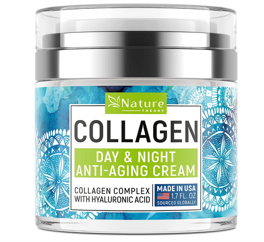 Face Moisturizer Collagen Cream - Anti Aging Night Cream - Made in USA - Neck & Décolleté Cream with Retinol & Hyaluronic Acid - Wrinkle Cream to Clean, Moisturize & Protect Your Skin - 1.7oz