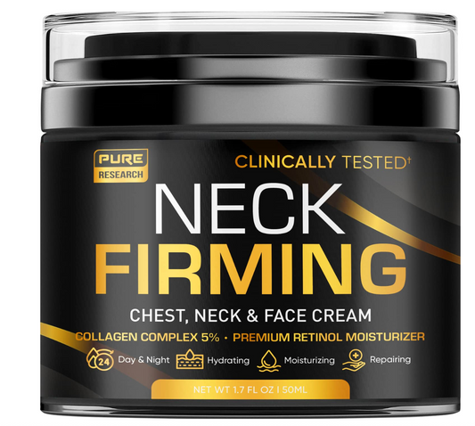 Neck Firming Cream - Anti Wrinkle Cream – Use on Saggy or Turkey Neck, Tightener - Collagen & Retinol Skin Tightening Cream - Anti Aging Moisturizer for Neck & Décolleté