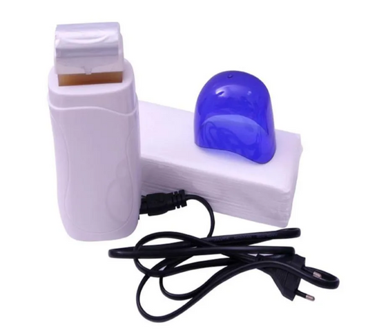 プロの脱毛キット,ワックスがけ用ペーパーストリップ,加熱カートリッジ付き,脱毛用