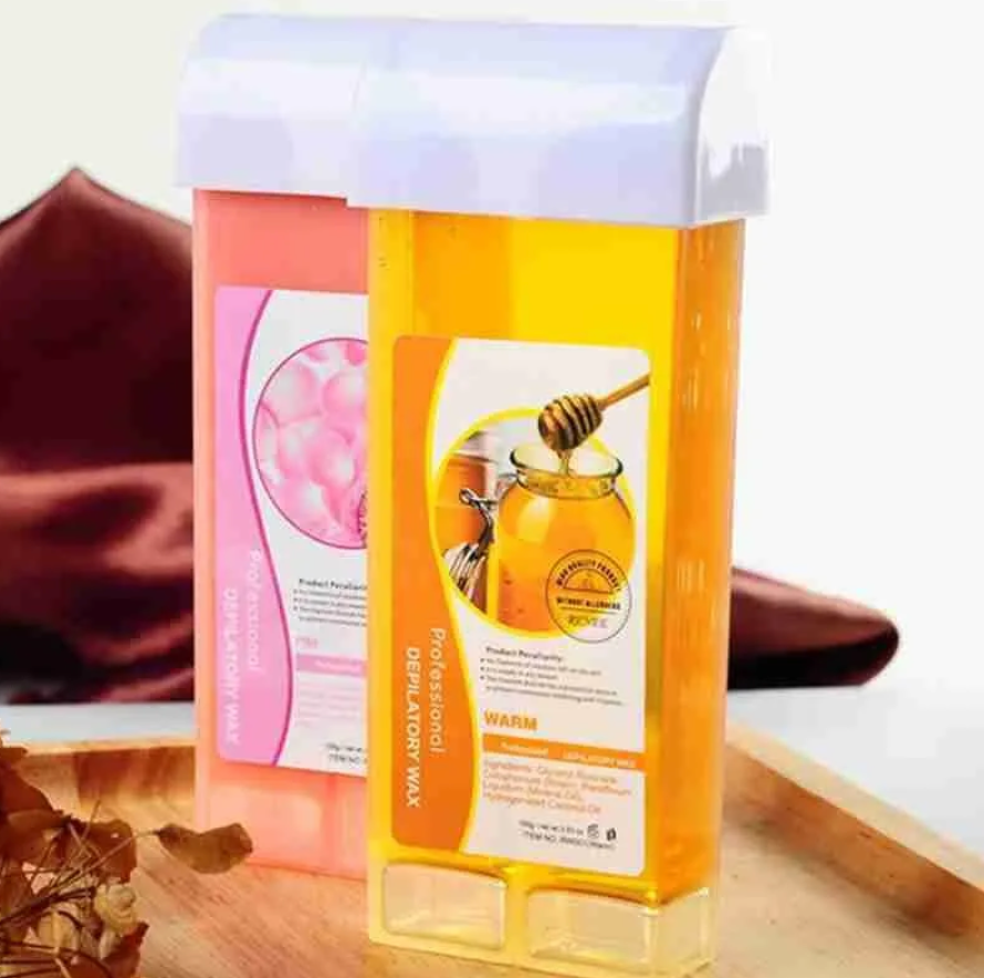 プロの脱毛キット,ワックスがけ用ペーパーストリップ,加熱カートリッジ付き,脱毛用