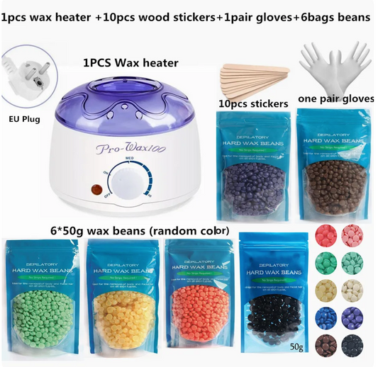 ワックスウォーマー脱毛機ワックス浸漬ポット脱毛ワックスパイプホットメルトマシンダブルヒーター500ccファミリーセット