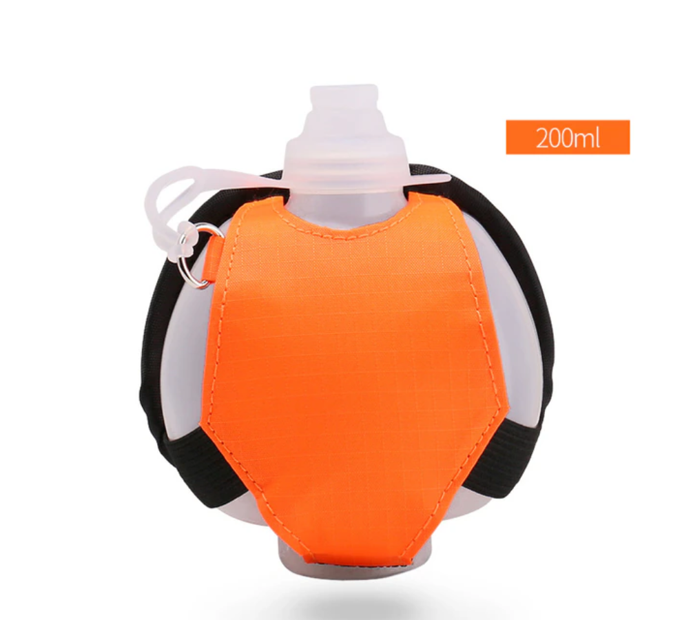 ケトルホルダー付きミニランニングリストウォーターボトルホルダー手首収納バッグ脱水パックマラソンライディングフィットネスクライミング用ソフトフラスコッチ