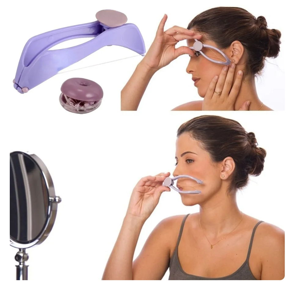 女性のためのミニ顔の脱毛,春の読書,顔,タッチ,美容ツール