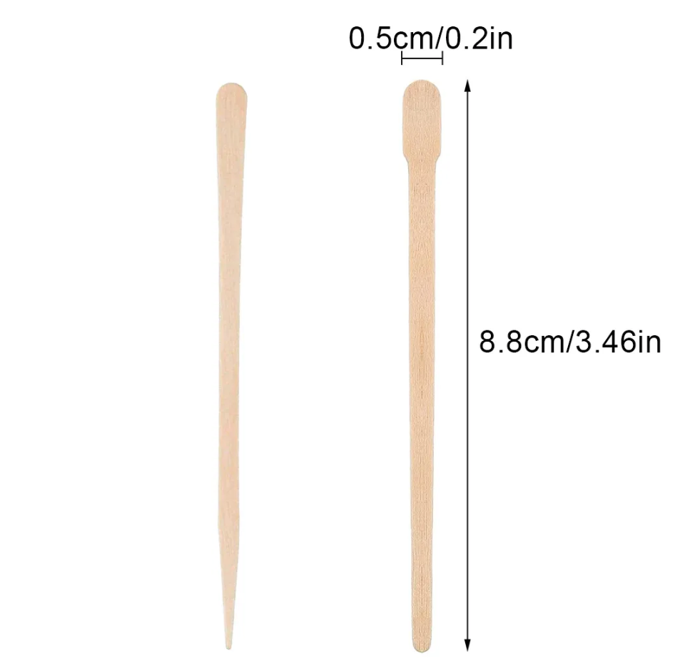 木製の眉毛スティック,女性用,使い捨て,スパチュラ,木製の唇,顔,美容ツール,100個