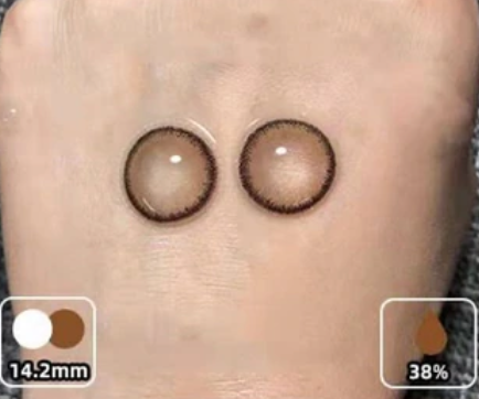 YOUPLUS 1年仕様カラコン 両目ワンペア sticky rice brown