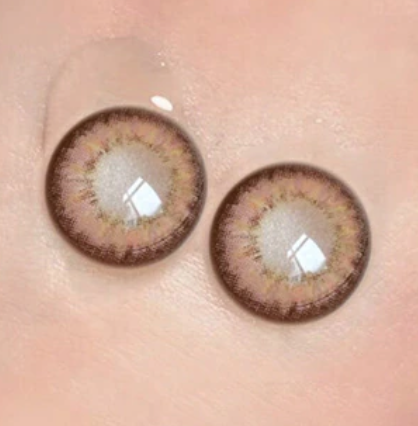 Lenti a contatto colorate YOUPLUS da 1 anno, un paio per entrambi gli occhi, marrone Luta