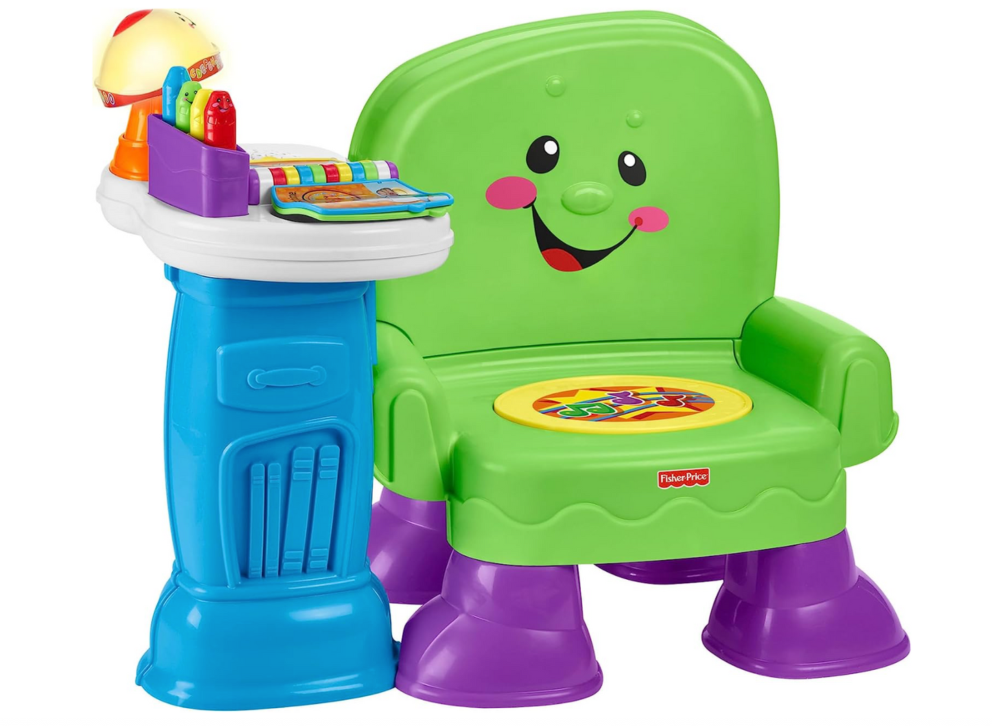 Fisher-Price Laugh & Learn Toddler Toy Song & Story Learning Chair with Music Lights and Activities for Ages 1+ Years