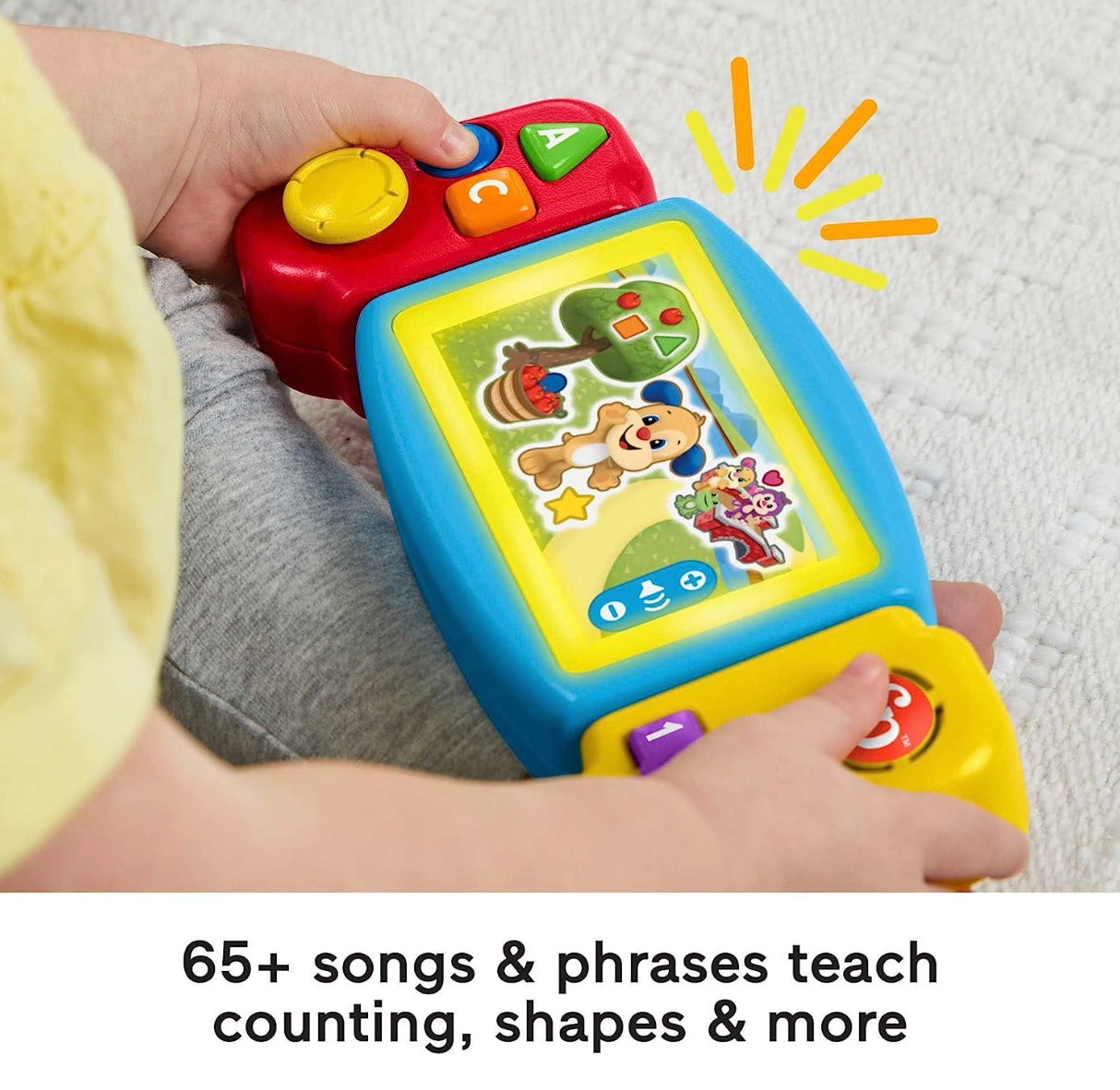 Fisher-Price Laugh & Learn Baby & Toddler Toy Twist & Learn Gamer Pretend Video Game With Lights & Music For Ages 9+ Months