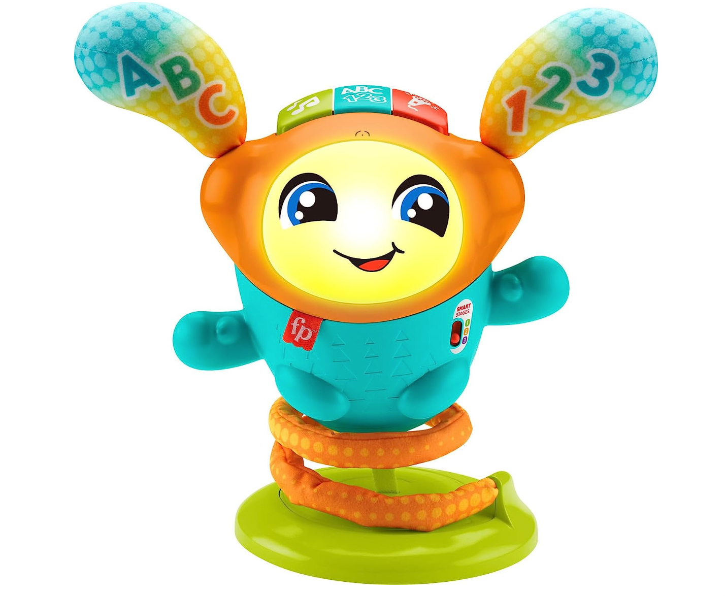 Fisher-Price Baby & Toddler Learning Toy Dj Bouncin’ Beats With Music Lights & Bouncing Action For Ages 6+ Months