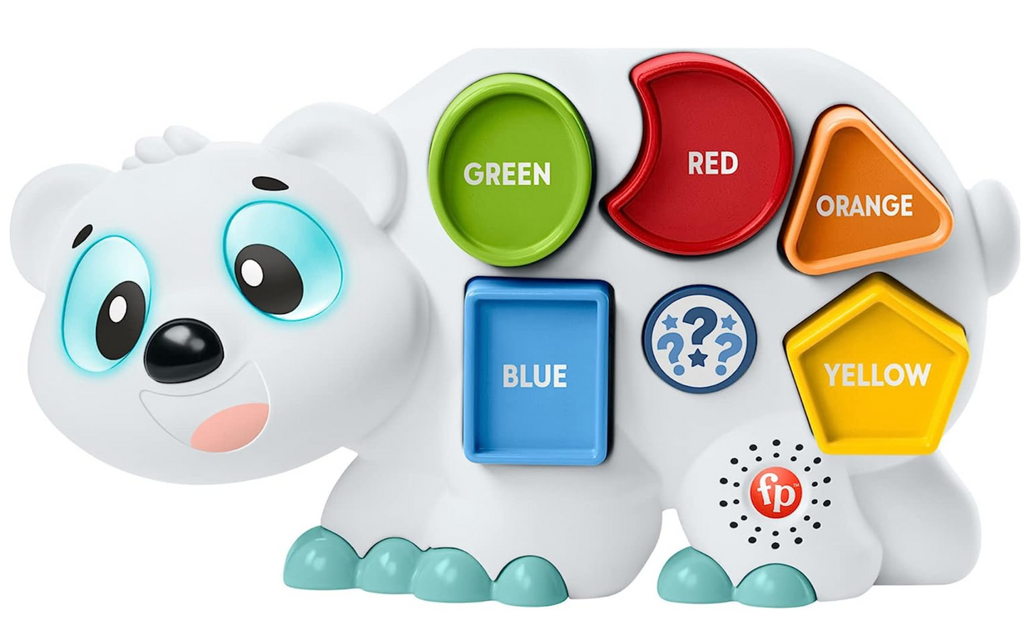 Fisher-Price Linkimals Toddler Learning Toy Puzzlin’ Shapes Polar Bear with Interactive Lights & Music for Ages 18+ Months