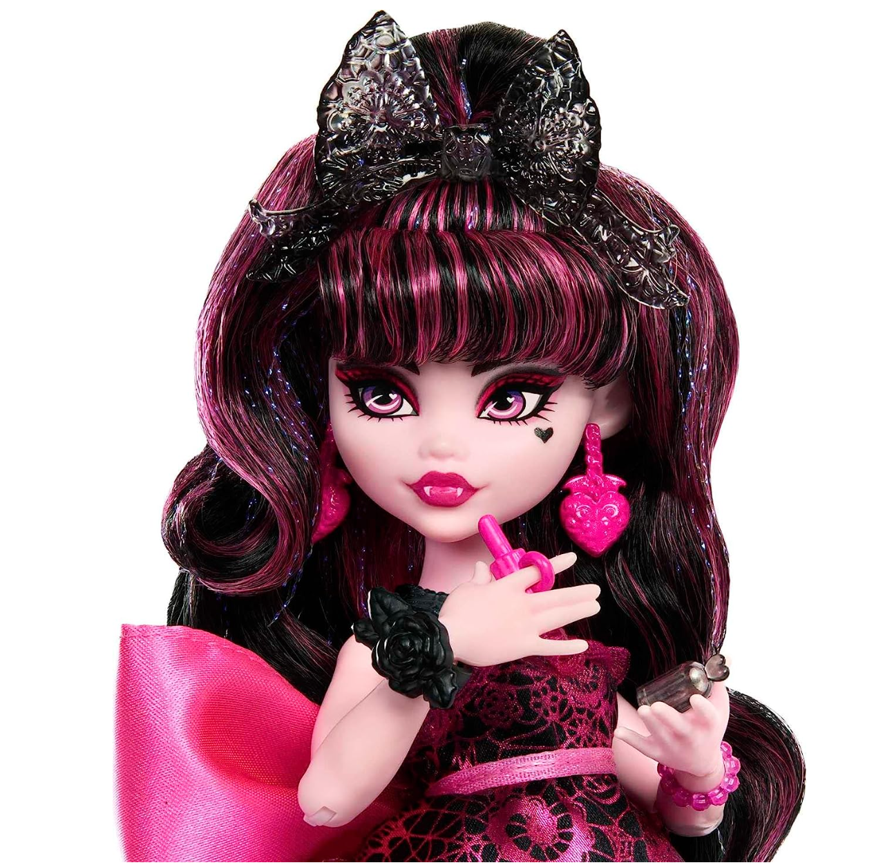 Monster High Draculaura Doll in Monster Ball Party Dress with Themed Accessories Like Chocolate Fountain