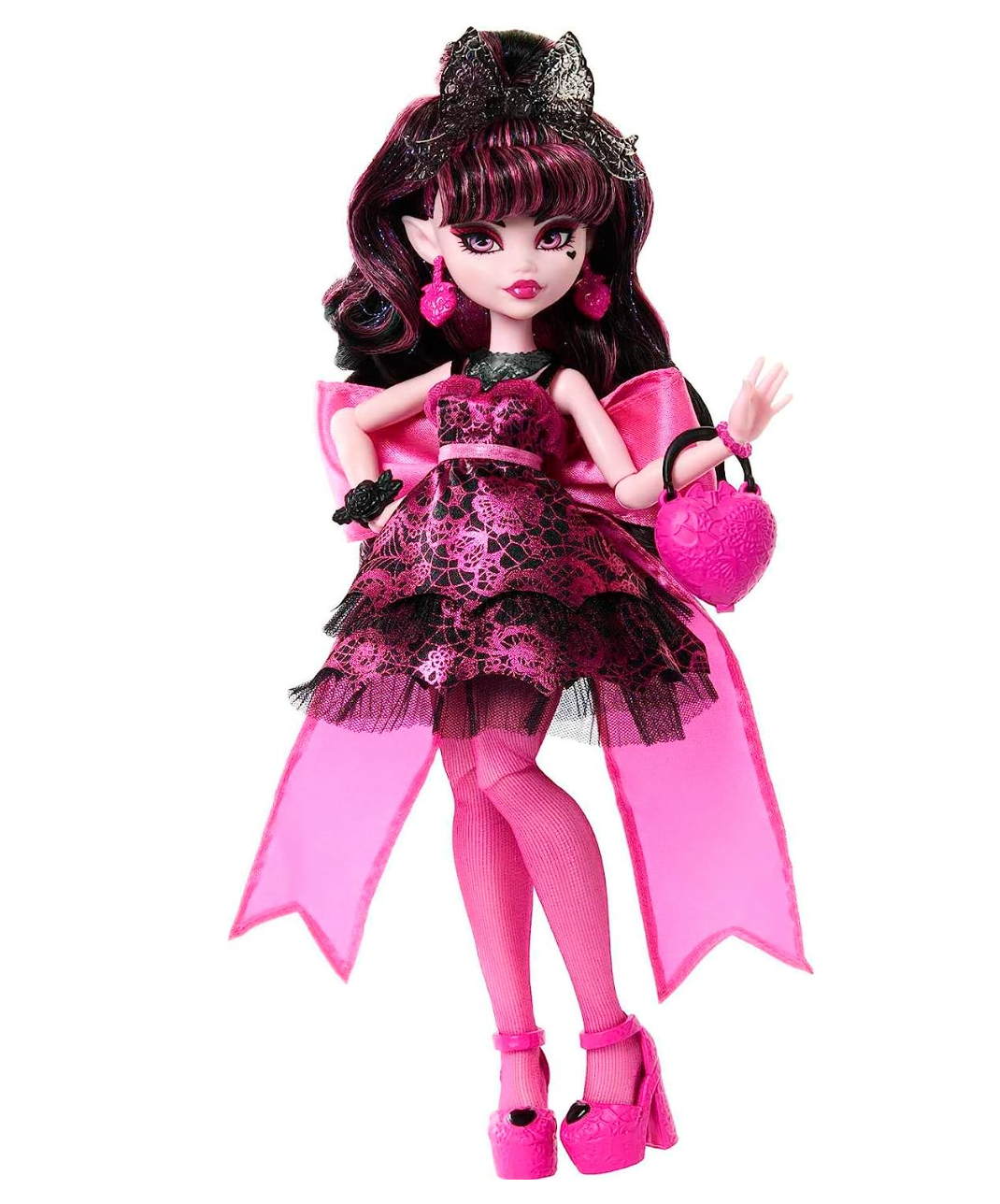 Monster High Draculaura Doll in Monster Ball Party Dress with Themed Accessories Like Chocolate Fountain