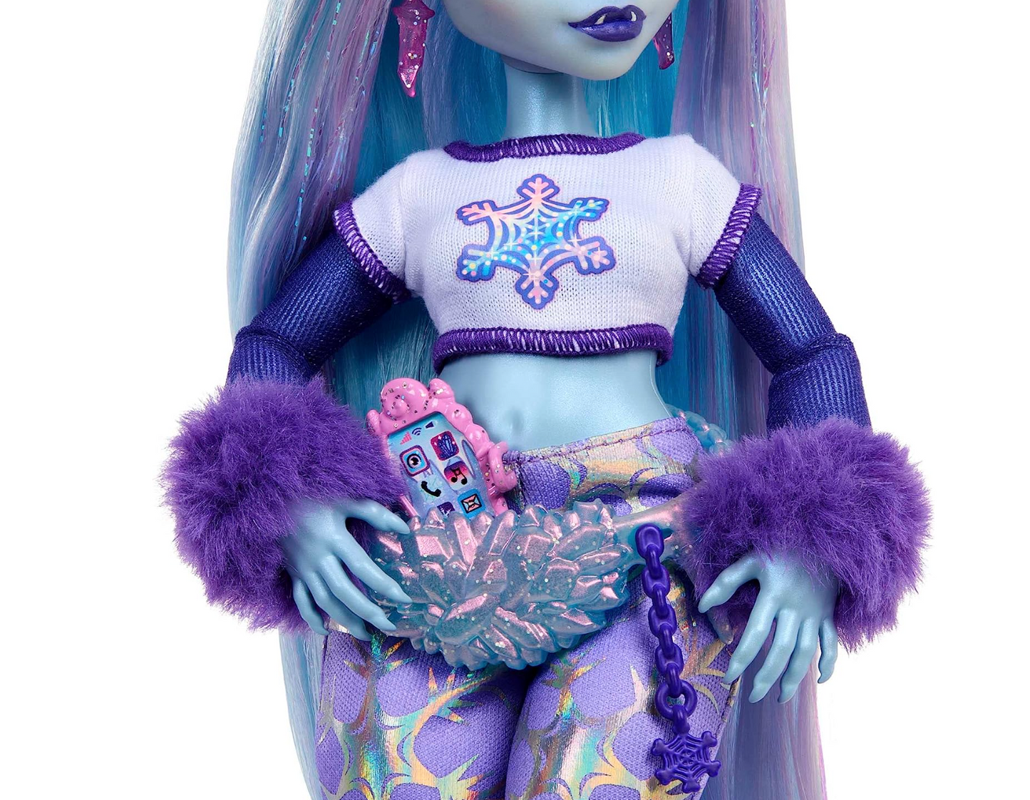 Monster High Doll, Abbey Bominable Yeti with Pet Mammoth Tundra & Accessories Including Furry Scarf & Snowflake Backpack