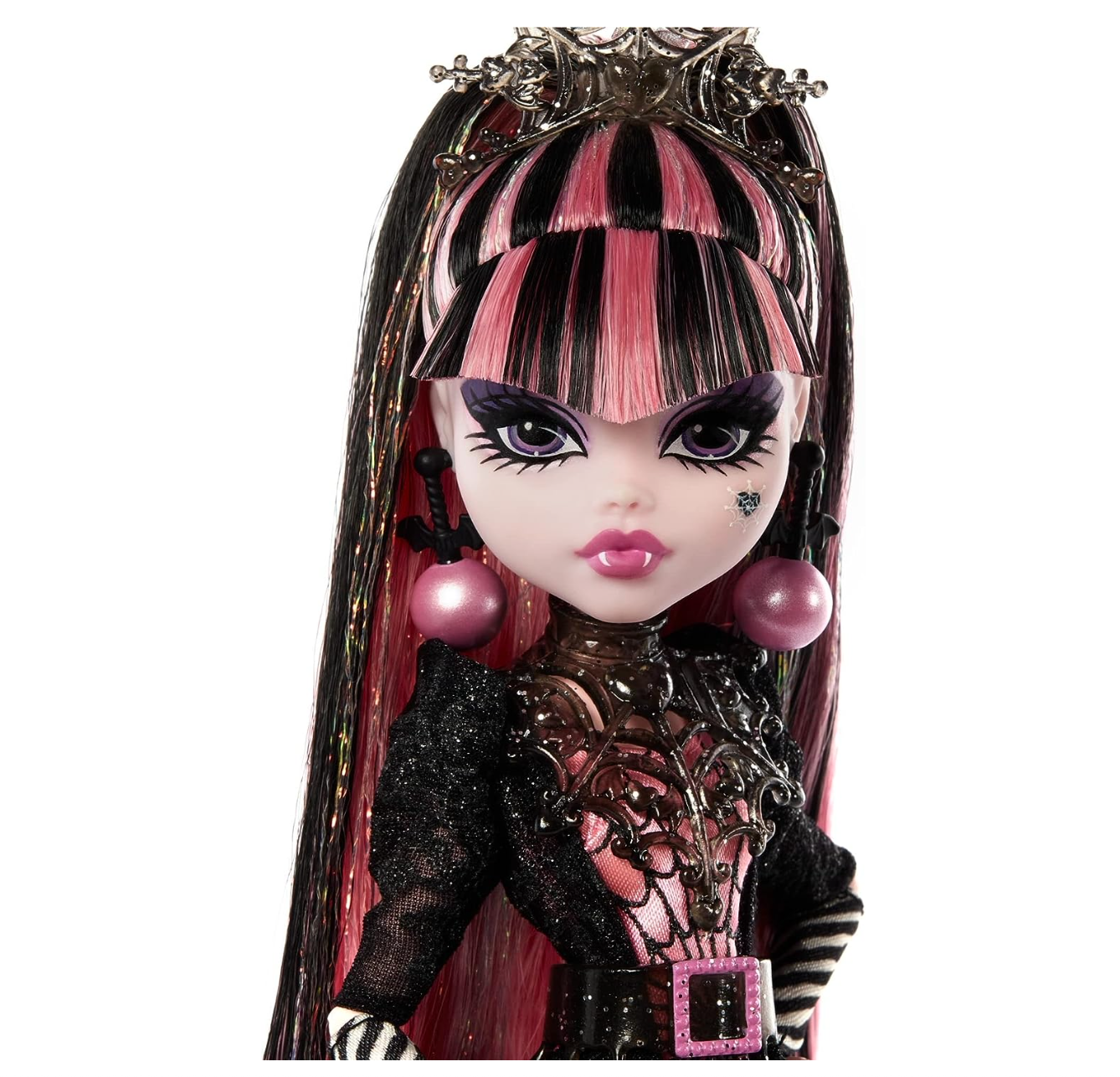 Monster High Draculaura Doll, Special Howliday Edition, Pink and Black Gown, High Fashion, Holiday Collection, Gifts for Girls and Boys