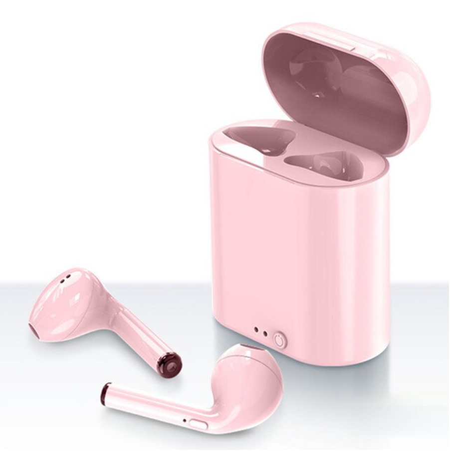 スマートフォン用の充電ボックス付きBluetoothミニヘッドセット,ワイヤレススポーツヘッドセット,5.0