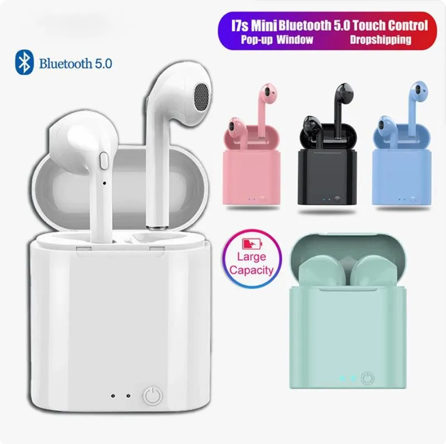 スマートフォン用の充電ボックス付きBluetoothミニヘッドセット,ワイヤレススポーツヘッドセット,5.0