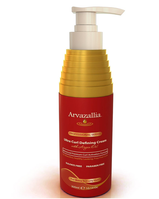 Arvazallia Ultra Curl Defining Cream with Argan Oil for Wavy and Curly Hair